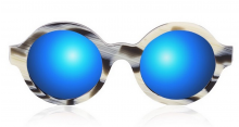 Frieda Round Acetate Frame Sunglasses