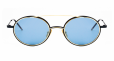 Round Titanium & 18-karat gold Sunglasses