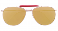 Titanium & Gold Aviator Sunglasses