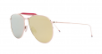 Titanium & Gold Aviator Sunglasses