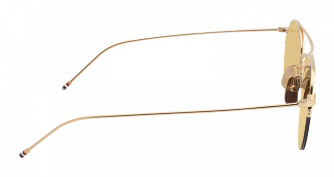 Round 18k gold and Titanium Sunglasses