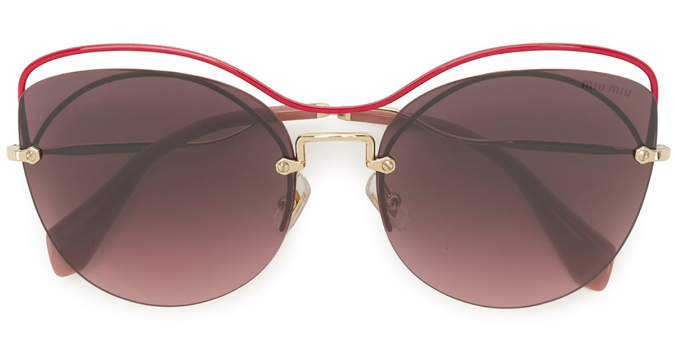 Oversized embellished sunglasses