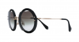 Round crystals embellished sunglasses