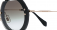 Round crystals embellished sunglasses
