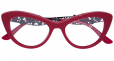 Cat-eye Frame with crystal roses & Lace