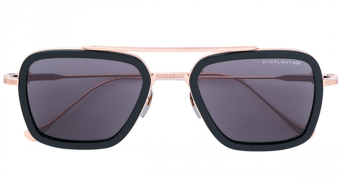 DITA FLIGHT 006 BLACK ROSE GOLD SUNGLASSES