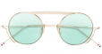ROUND GOLD TITANIUM SUNGLASSES