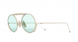 ROUND GOLD TITANIUM SUNGLASSES