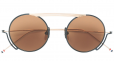 ROUND NAVY TITANIUM SUNGLASSES