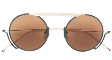 ROUND NAVY TITANIUM SUNGLASSES
