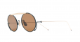 ROUND NAVY TITANIUM SUNGLASSES