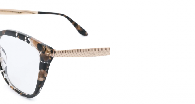 DOLCE & GABBANA EYEWEAR tortoiseshell oversized glasses
