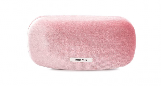 MIU MIU EYEWEAR glitter cat-eye sunglasses
