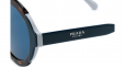 PRADA EYEWEAR tortoiseshell-effect round frame sunglasses