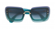 MIU MIU EYEWEAR oversized glitter sunglasses