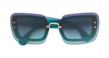 MIU MIU EYEWEAR oversized glitter sunglasses