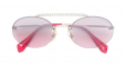 MIU MIU EYEWEAR Runaway show Swarovski round sunglasses