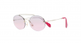 MIU MIU EYEWEAR Runaway show Swarovski round sunglasses