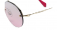 MIU MIU EYEWEAR Runaway show Swarovski round sunglasses