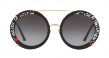 DOLCE & GABBANA EYEWEAR Queen of Love round sunglasses