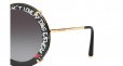 DOLCE & GABBANA EYEWEAR Queen of Love round sunglasses
