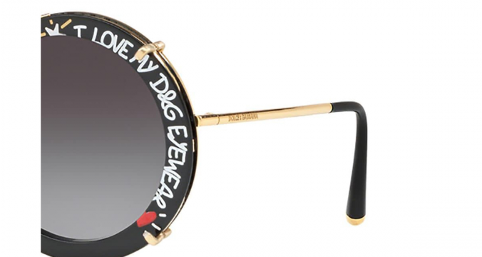 DOLCE & GABBANA EYEWEAR Queen of Love round sunglasses