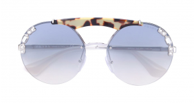 PRADA EYEWEAR oversized round...