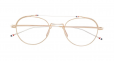 THOM BROWNE EYEWEAR rounded clear glasses