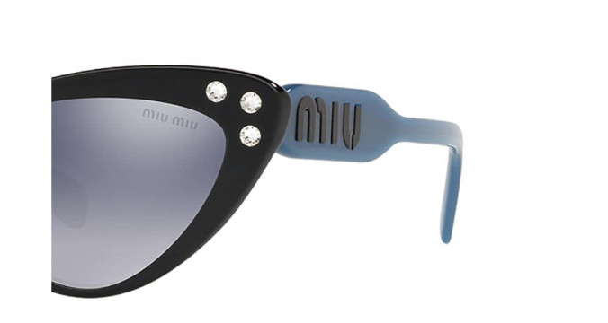 MIU MIU EYEWEAR crystal embellished cat eye sunglasses