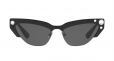 MIU MIU EYEWEAR crystal embellished razor cat eye sunglasses