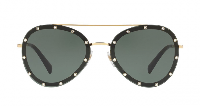 VALENTINO EYEWEAR crystal embellished aviators