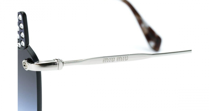 MIU MIU EYEWEAR embellished cat-eye sunglasses