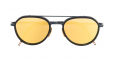 THOM BROWNE EYEWEAR Matte Navy & Dark Brown Sunglasses