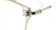 MIU MIU EYEWEAR faux pearl-embellished cat-eye glasses