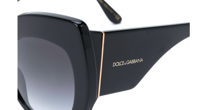 DOLCE & GABBANA EYEWEAR cat-eye oversized sunglasses