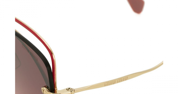 MIU MIU EYEWEAR oversized embellished sunglasses