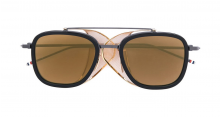THOM BROWNE EYEWEAR Black & Gold Mesh Side Sunglasses