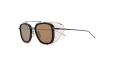 THOM BROWNE EYEWEAR Black & Gold Mesh Side Sunglasses