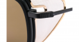 THOM BROWNE EYEWEAR Black & Gold Mesh Side Sunglasses