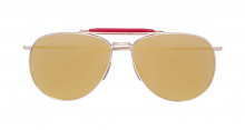 THOM BROWNE EYEWEAR Gold Aviators With Mirrored Lens