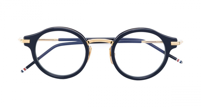 THOM BROWNE EYEWEAR round frame glasses