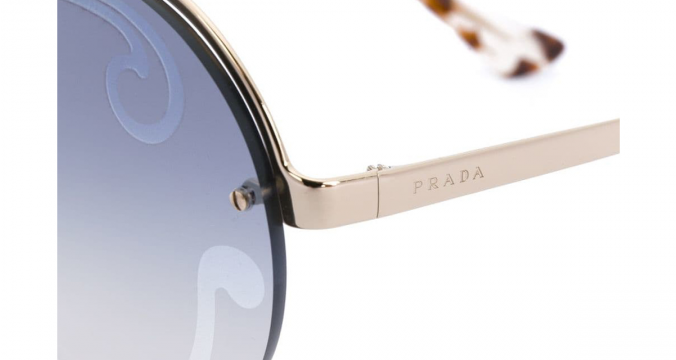 PRADA EYEWEAR oversized frameless sunglasses