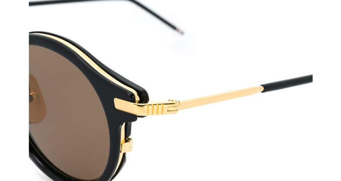 THOM BROWNE EYEWEAR round frame sunglasses