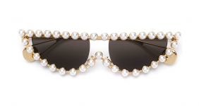 GUCCI EYEWEAR pearl-embellished...