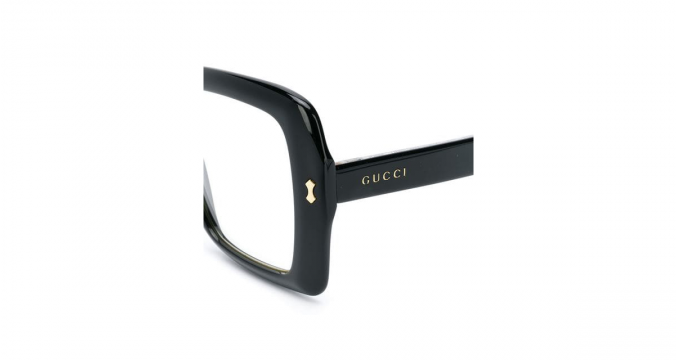GUCCI EYEWEAR square transparent sunglasses