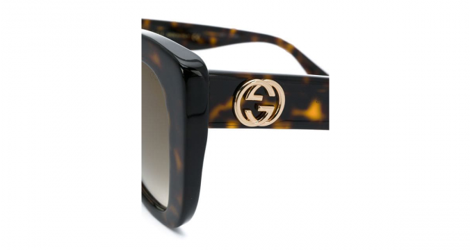 GUCCI EYEWEAR tortoiseshell-effect sunglasses