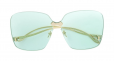 GUCCI EYEWEAR Square Frame Rimless sunglasses