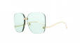 GUCCI EYEWEAR Square Frame Rimless sunglasses