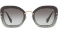 MIU MIU EYEWEAR oversized glitter sunglasses