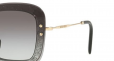 MIU MIU EYEWEAR oversized glitter sunglasses